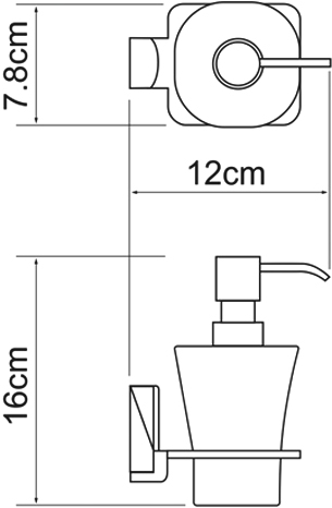 Дозатор жидкого мыла Wasserkraft Leine 5099