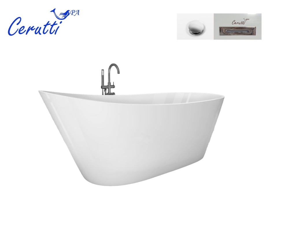 Ванна акриловая отдельностоящая VIVA N Ceruttispa 170х75х67см  CT10864