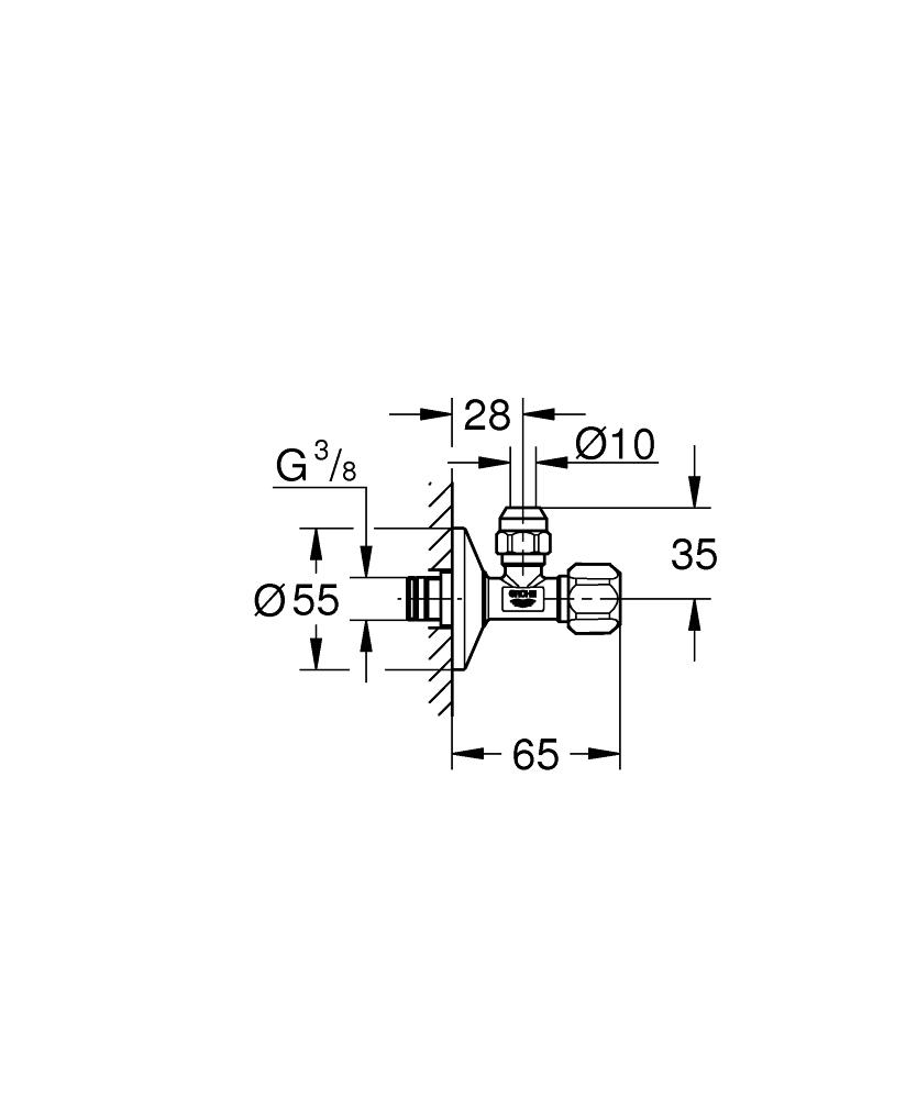 Угловой вентиль Grohe 22052000