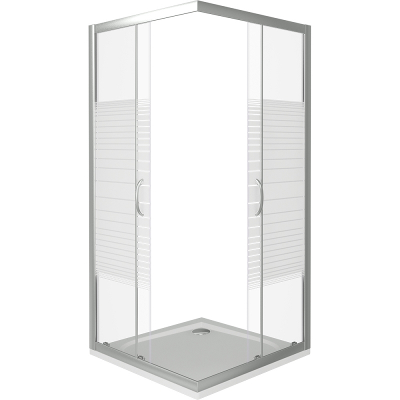Душевой уголок 100х100 см Good Door Infinity CR-100-C-CH ИН00020 стекло прозрачное