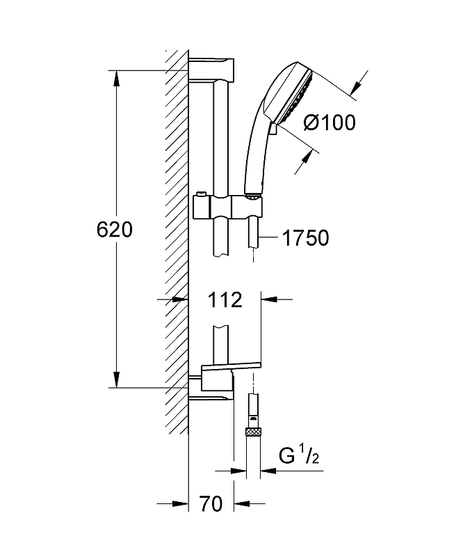 Душевой гарнитур Grohe Tempesta Cosmopolitan 27576002