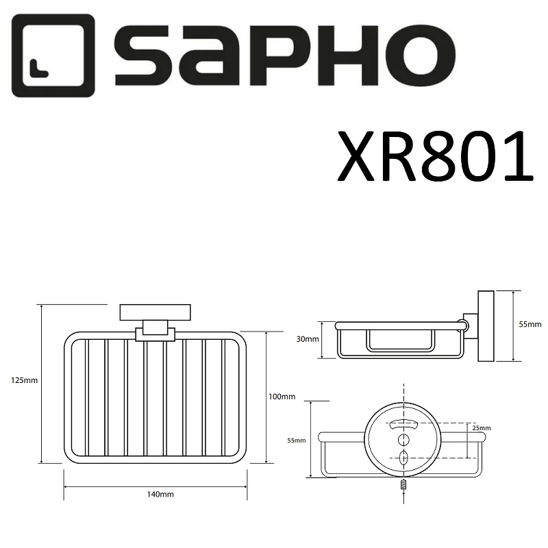 Держатель туалетной бумаги Sapho X-Round XR705, хром