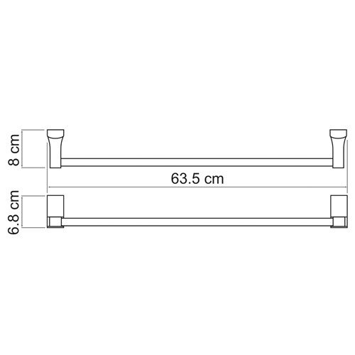 Держатель полотенец Wasserkraft Leine 5030