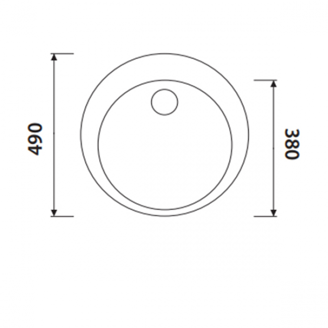 Кухонная мойка KAISER KGM-490 гранит (KGM-490-BP)