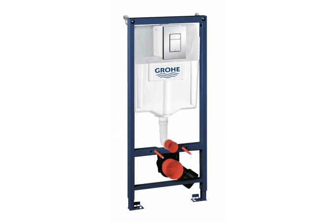 Система инсталляции для унитазов Grohe Rapid SL 38772001 3 в 1 с кнопкой смыва