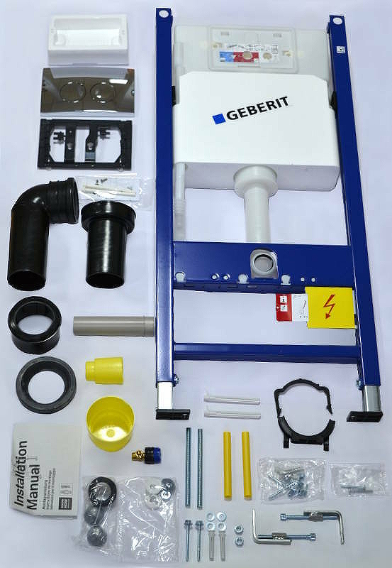 Система инсталляции для унитазов Geberit Duofix Delta 458.124.21.1 3 в 1 с кнопкой смыва