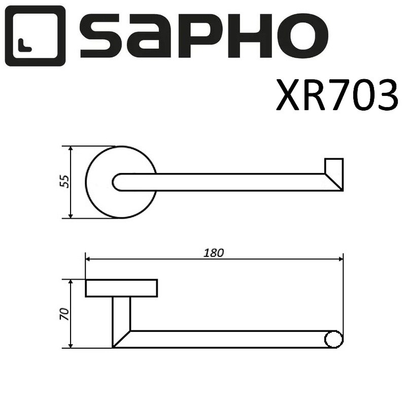 Держатель туалетной бумаги Sapho X-Round XR703, хром