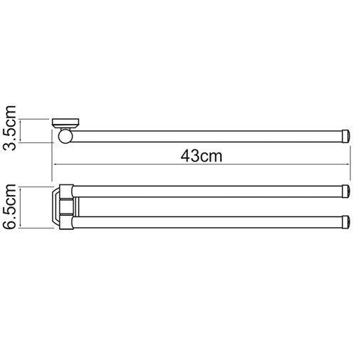 Держатель полотенец Wasserkraft Oder 3031